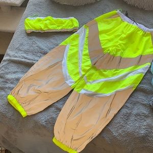 Reflective rave outfit